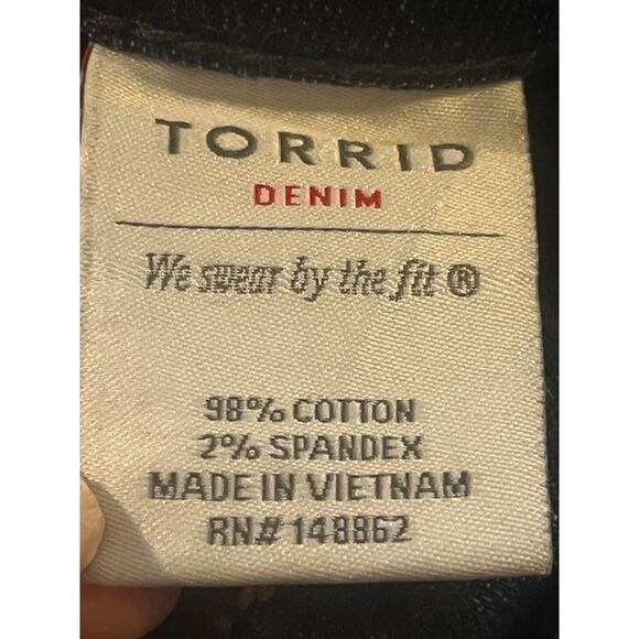 Torrid Denim Blue Jeans Plus Size 22 Relaxed Boot Bootcut Vintage Stretch - Picture 9 of 10